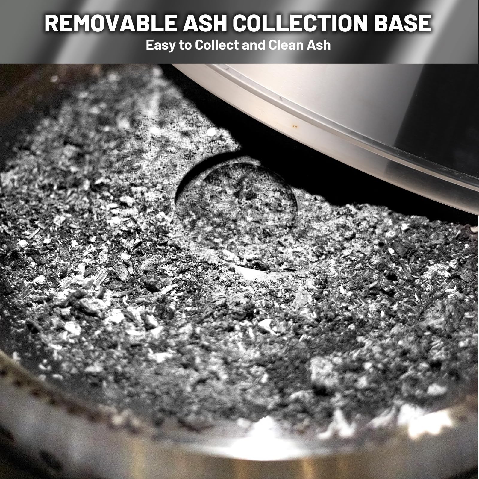 Garvee 27" Portable Smokeless Firepit with Stand - Stainless Steel Wood Burning Bonfire Fire Pit for Camping & Picnic, Large with Carry Bag & Split Structure