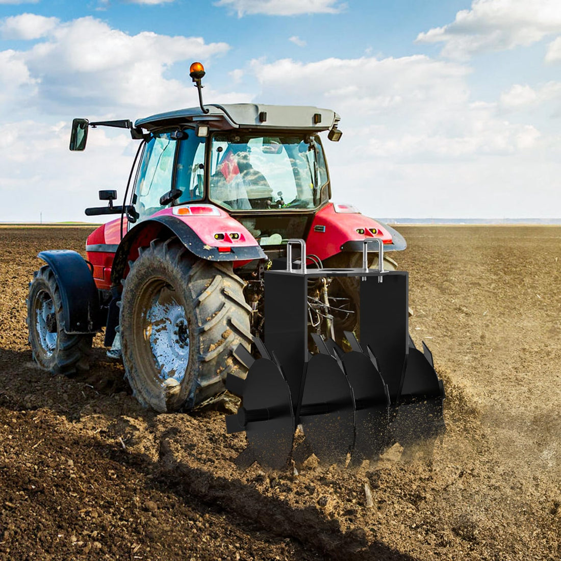 Garvee ATV/UTV Disc Harrow: Food Plot Equipment, Plow Scraper Blade, Improves Soil Quality and Crop Yield, Breaks Up Ground