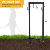 Garden Hose Holder Water Hose Holder with 6 Hooks - GARVEE