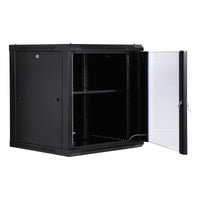 Garvee 12U Wall Mount Network Cabinet - 23.6" Deep Server Rack Enclosure with Locking Glass Door & Removable Side Panels, IT/AV Equipment Rack for Secure Data and Audio-Visual Installations