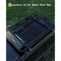 Garvee 49"x 36"x 5" Universal Roof Rack Carrier Basket, 200 LBS Capacity, Heavy Duty Rooftop Cargo Rack, for SUVs, Trucks, Vehicles, Spider, Black