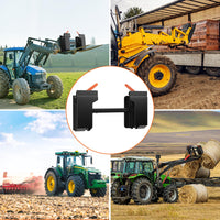 Garvee Universal Adjustable Skid Steer Adapter Quick Attach Tach Attachment Conversion Plate Adapter Compatible for Bobcat Kubota
