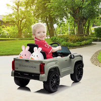 Garvee Ride - P Series: 12V Ride on Car For Kids Age 3+ , Licensed Toyota, with Remote Control, MP3, LED Lights, Suspension System, Double Doors, Safety Belt, Ride On Toys for Boys Girls - Green