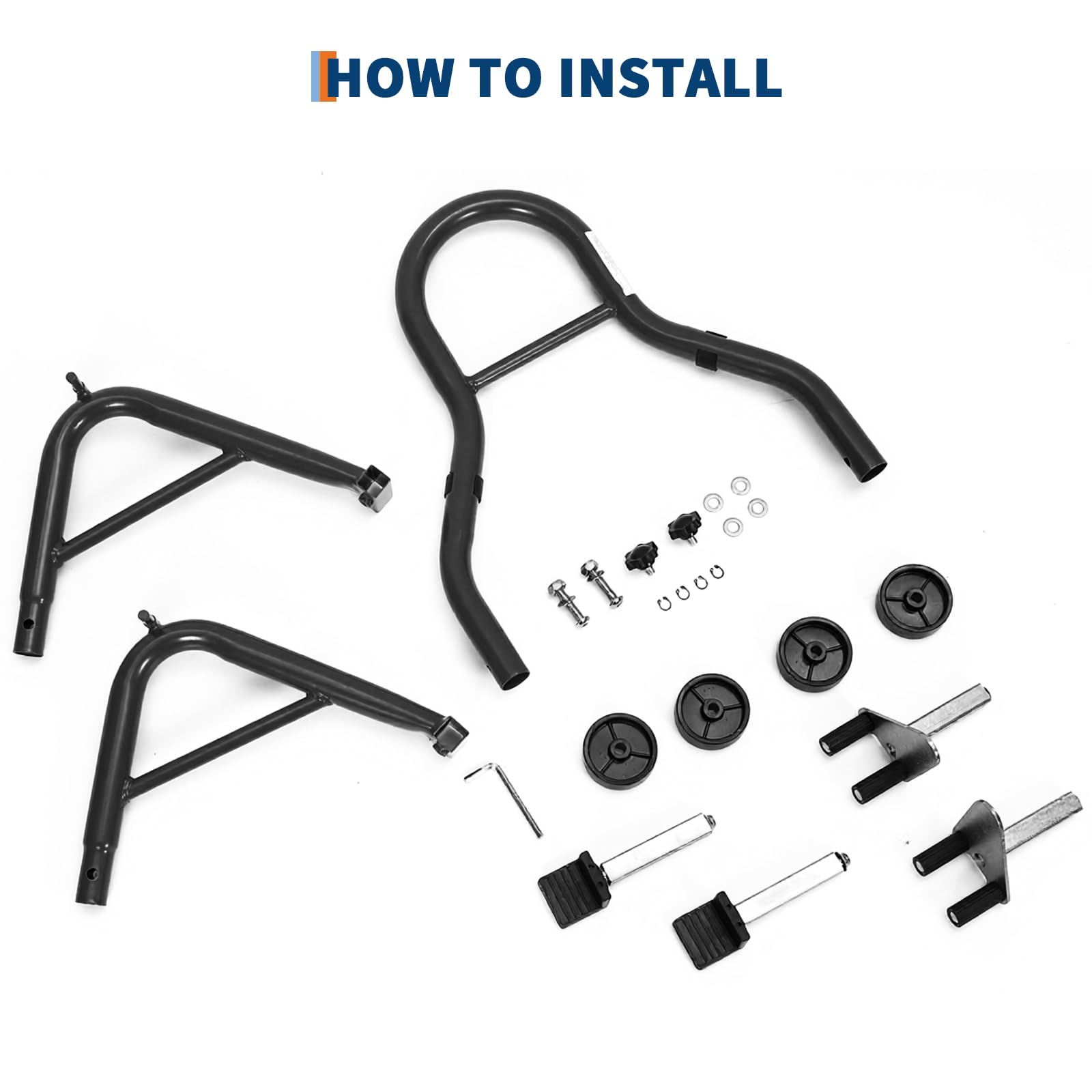 Garvee Motorcycle Stand Lift 900Lbs Capacity Adjustable Front & Rear Combo Steel Frame Powder-Coated Durable Universal Fit Maintenance Use