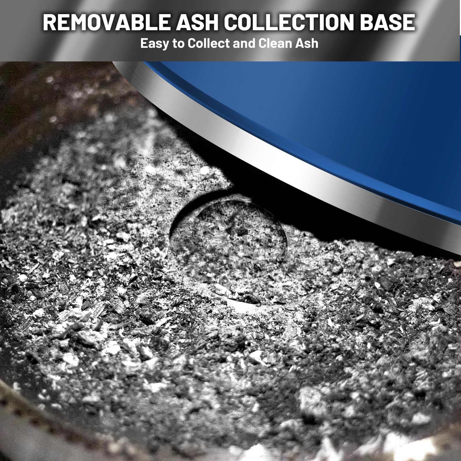 Garvee 20 Inch Portable Smokeless Firepit with Stand, Bonfire Wood Burning Fire Pit for Camping & Picnic Outside, Stainless Steel Large Fire Pit with Carry Bag, Split Structure