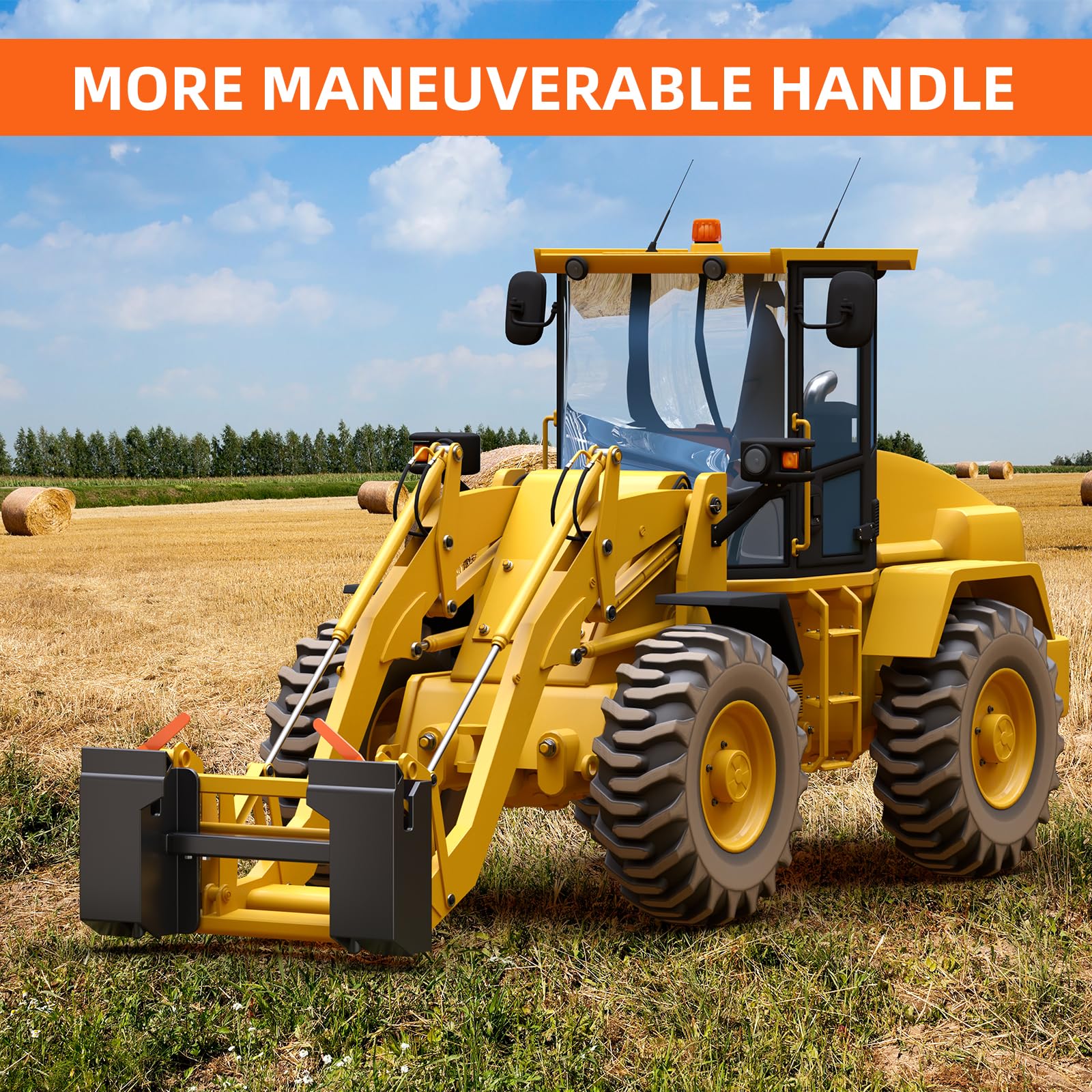 Garvee Universal Adjustable Skid Steer Adapter Quick Attach Tach Attachment Conversion Plate Adapter Compatible for Bobcat Kubota