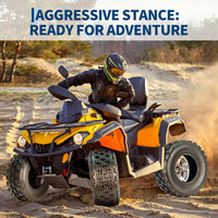 Garvee 19x7-8 ATV/UTV Knobby Sport Tires - Front 19x7x8 Mini Bike Tires, 4-Ply Tubeless All-Terrain, Black