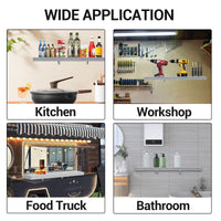 Garvee Concession Shelf 48 * 12 * 3inch - Stainless Steel Drop Down Folding Serving Food Shelf, Stand Serving for Concession Trailer Serving Window, for Food Truck, Grill Area, Restaurant, Garage