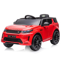 Garvee Ride - P Series: 12V Land Rover mini Kids Ride-On Car: Remote Control, LED Lights, Bluetooth, Music, Radio, Battery Powered, for Ages 3-8 - Red