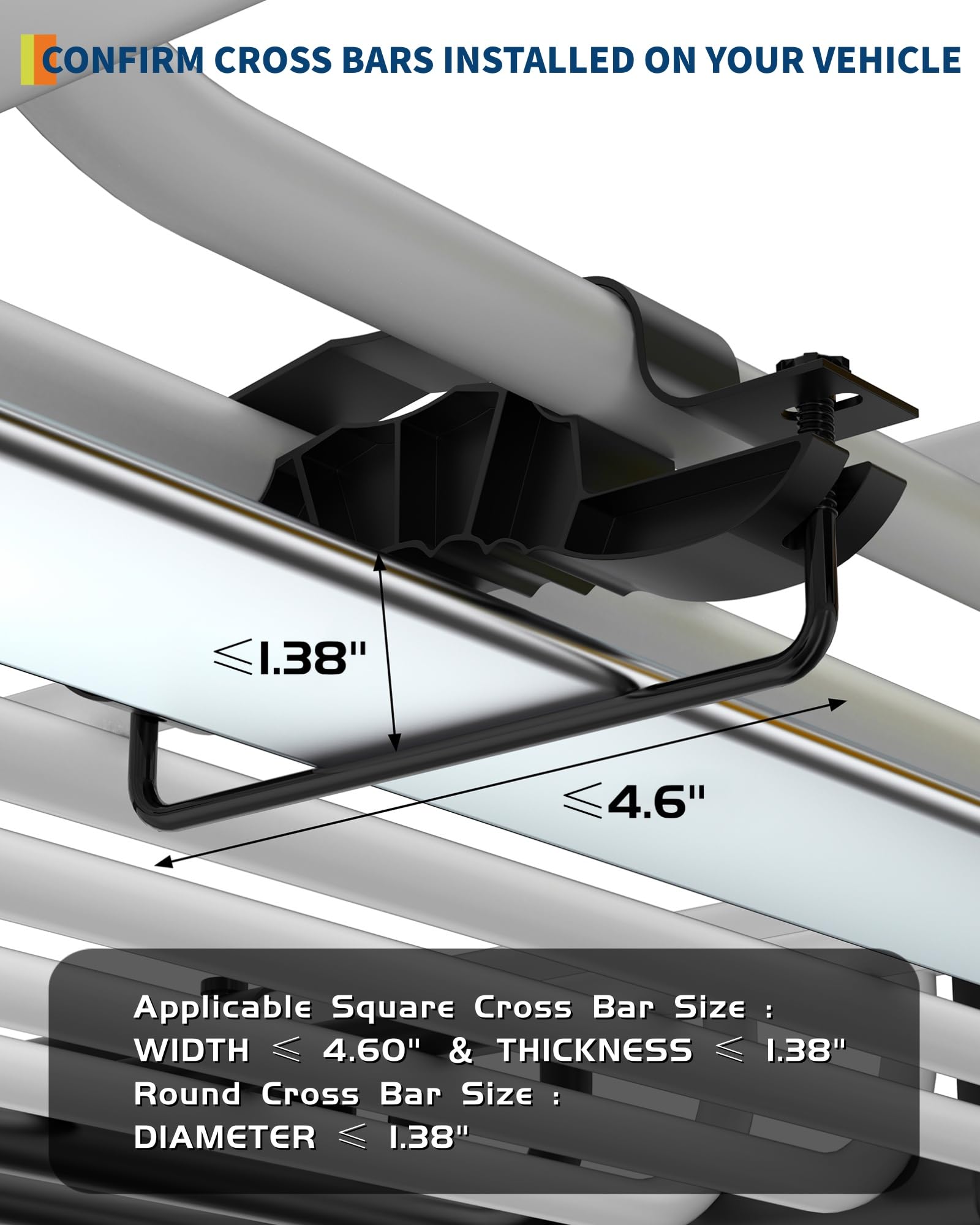 Garvee 46"x36"x5" Universal Roof Rack Carrier Basket - 200 lbs Capacity Heavy-Duty Rooftop Cargo Rack and Luggage Holder for SUVs, Trucks, and Vehicles, Black