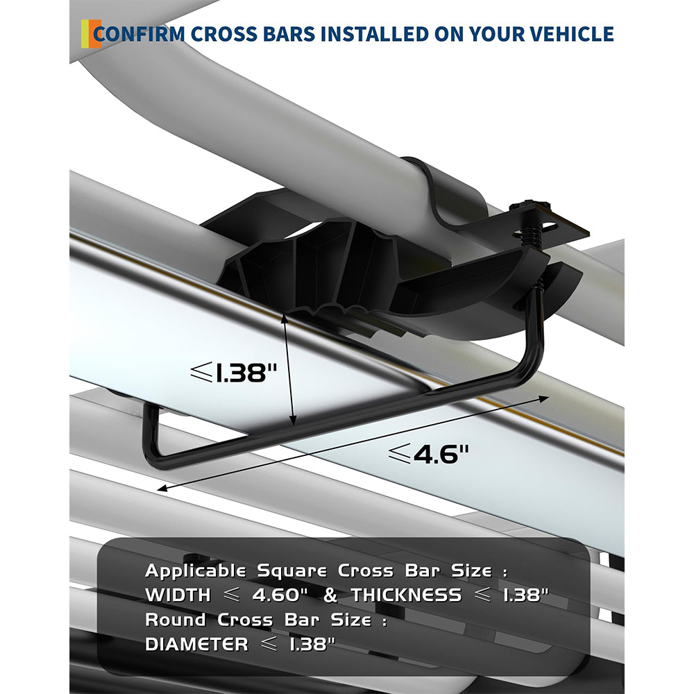 Garvee 51"x 36"x 5" Roof Rack Basket Rooftop Cargo Carrier with Extension Black Car Top Luggage Holder Universal for SUV Cars