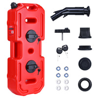 Garvee Secure 30L Portable Gas Tank with Locking Mounting Bracket – Heavy-Duty HDPE Fuel Container for Car, Motorcycle, ATV, UTV, Off-Road – Key Lock, U-Bolt for 1" Tube – US Market, 2 Gallon Compatible, Lockable