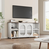 Garvee TV Stand With Glass