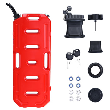 Garvee Heavy-Duty 20L Portable Gas Can for Car, Motorcycle, ATV, UTV – HDPE Fuel Tank with Locking Mounting Bracket, Key Lock, U-Bolt for 1" Tube – Off-Road, US Market, Lockable
