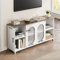 Garvee TV Stand With Glass