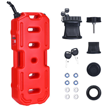Garvee Secure 30L Portable Gas Tank with Locking Mounting Bracket – Heavy-Duty HDPE Fuel Container for Car, Motorcycle, ATV, UTV, Off-Road – Key Lock, U-Bolt for 1" Tube – US Market, 2 Gallon Compatible, Lockable