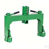 Garvee Upgraded 3-Point Quick Hitch Adapter, Fits Category 1 & 2 Tractors, 3000 lbs Capacity, 2" Receiver, 28" Lower Arm Width, 15-18" Adjustment - green