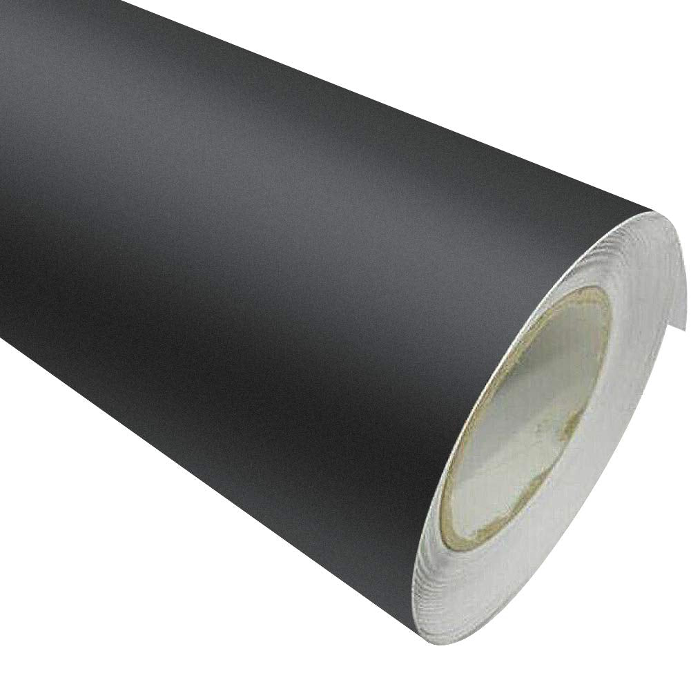 Garvee 5FT Matte Black Vinyl Wrap for Cars, Waterproof Self-Adhesive Car Stickers Full Body Car Wrap Vinyl Roll Automotive Vinyl Wraps for Car Motor
