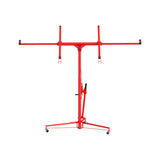 Garvee 16ft Drywall/Sheetrock Lift 150 LBS Capacity Red– 360° Adjustable Telescopic Arm & Locking Wheels for Panel Hoist - Red