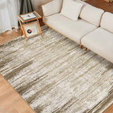 Garvee 10x13 Modern Area Rug Ultra Soft Large Non Slip Living Room Rugs Abstract Aesthetic Rug for Dining Room Stain Resistant Machine Washable Rug Indoor Home Office Carpet, Camel - Camel