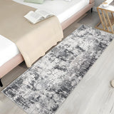 Garvee Abstract Area Rug Brown Green 2x6 Runner Rug Machine Washable Modern Abstract Hallways Rugs Non-Slip Splash Ink Design Indoor Cover Foldable Floor Carpet Rug for High Traffic Areas Hallway Kitchen, - Brown Green