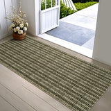 Garvee Modern Brown 2x6 Printed Area Rug – Non-Slip, Non-Shedding Hallway Runner for Kitchen, High-Traffic Areas - Brown