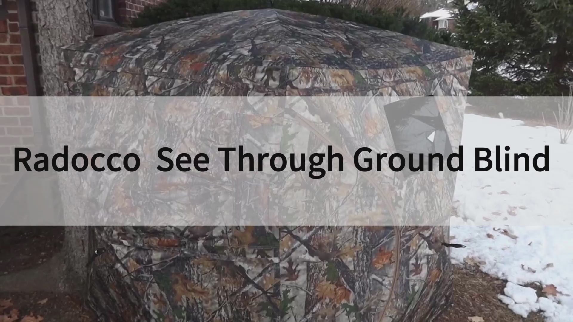 Garvee Pop-Up Hunting Blind for 2-3 People - 270° Window Visibility, Silent Magnetic Door (58"x58"x66"), Lightweight & Portable