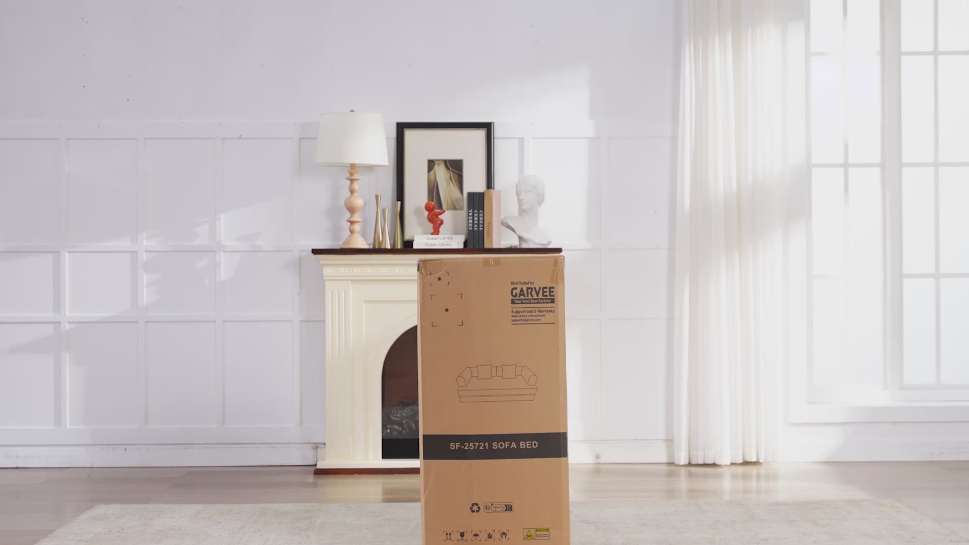 Garvee 4 in 1 Convertible Sleeper Sofa Bed Couch, Comfy Corduroy Folding Sofa Bed with Deep Seat & Wide Armrest, No Assembly, Boneless Floor Couch for Living Room Apartments, Gray