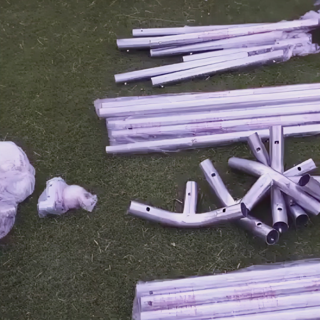 Garvee 6'x8' Portable Carport with Rolled-Up Zipper Door, Waterproof Garage for Motorcycle, Bike, Firewood Storage, Grey