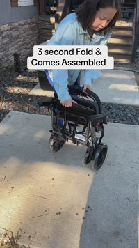 Garvee Lightweight Folding Wheelchair for Seniors – Aviation Aluminum, Flip Armrests, Secure Brakes & Spacious Seating for Effortless Mobility, Safe Transfers Indoors & Outdoors, Gray Orange