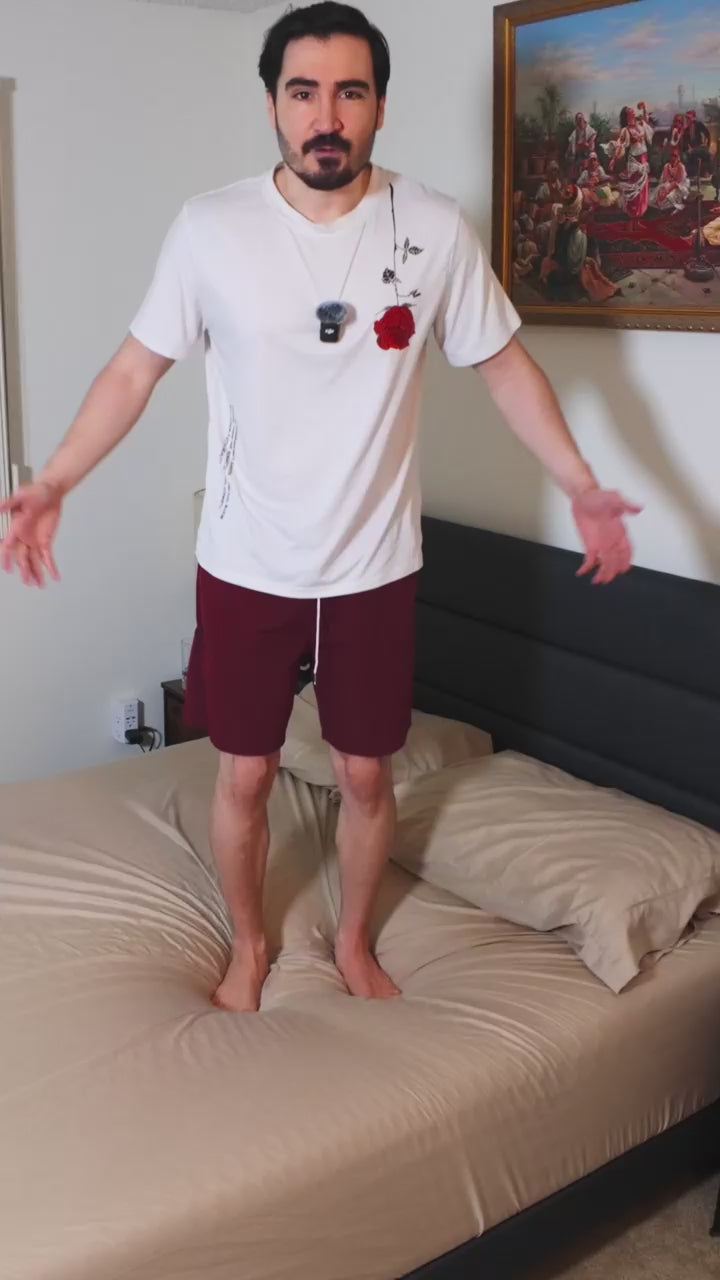 Garvee Queen Bed Frame Adjustable Headboard, Fabric Upholstered Wooden Slats Heavy Duty Mattress Foundation, Easy Assembly Platform Bed Frame for Bedroom, Dark Grey