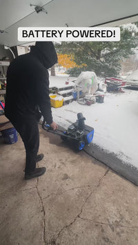 Garvee Cordless Snow Blower 20-Inch 20V Battery 25 Ft Throw Distance 180° Adjustable Chute Lightweight 7-Inch Tires Driveway Patio Lawn