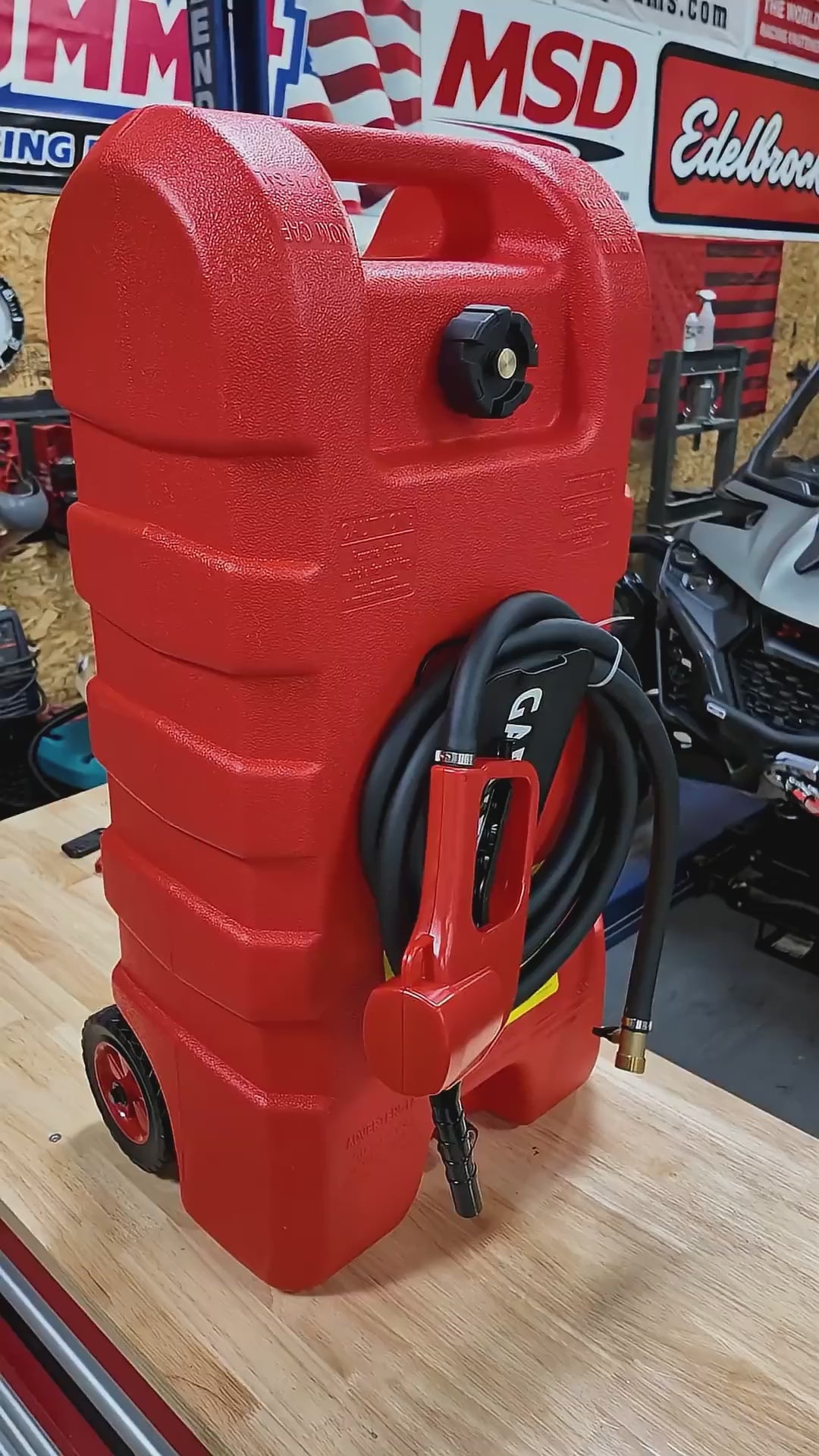 Garvee Upgraded 16 Gallon Gas Tank, Heavy-Duty Fuel Can with Manual Tr