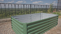 Garvee 6x3x2ft Galvanized Raised Garden Bed,Deep Root Planter Box for Vegetables,Flowers,Herbs-Large Metal Raised Garden Bed Kit Outdoor,Green