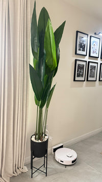 Garvee 6FT Artificial Bird of Paradise Plant, 2-Pack Fake Palm Trees with 17 Leaves, Faux Plants for Indoor & Outdoor Home Office Decor, Perfect Housewarming Gift