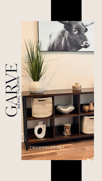 Garvee Console Table, Rustic 3 Tier Sofa Table Behind Couch, Industrial Metal Entryway Table with Storage Shelf, Farmhouse Wooden Foyer Hallway Table for Entry Living Room, Rustic Brown