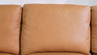 Garvee 74" Leather Couch for Living Room, Modern Sofa Couches with Padded backrest, Upholstered Sofa with Armrests and Comfy Cushions, Deep Seat Sofas for Living Room, Bedroom, Office