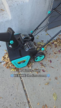 Garvee 20" Cordless Electric Snow Blower- 40V 4.0Ah Battery Powerful Motor 19.6FT Throw Distance Lightweight Maneuverable for Driveways Patios Sidewalks