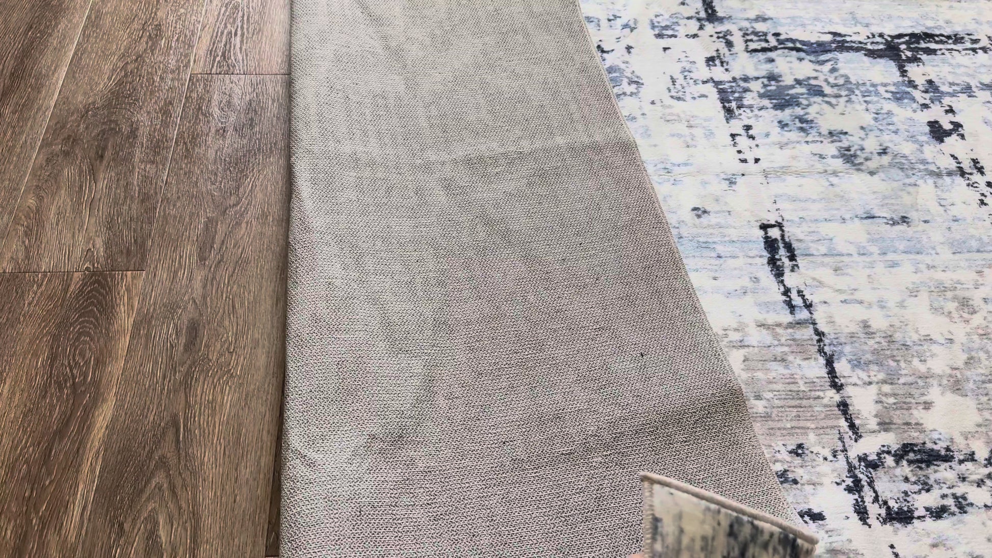 Garvee 8x10 Large Living Room Rug, Modern Abstract Washable Area Rug, Soft Non Slip Non Shedding Low Pile Carpet for Bedroom and Office, Blue