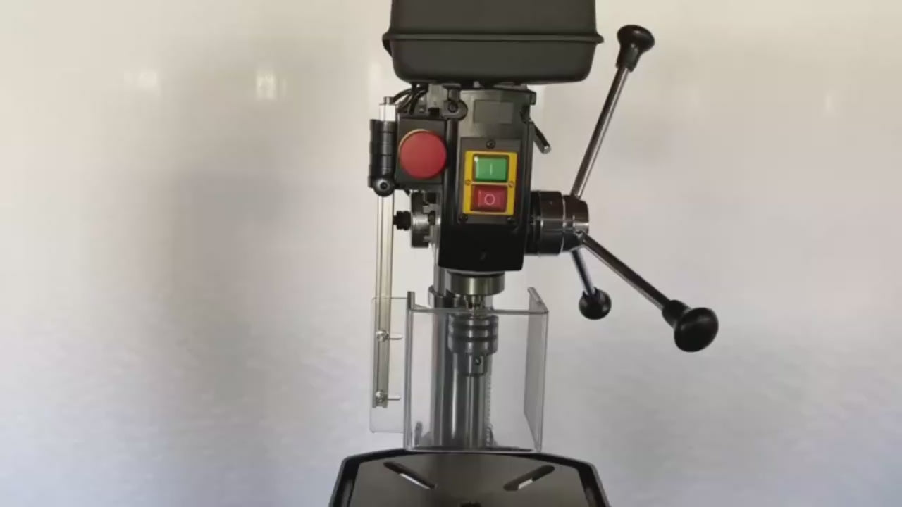 Garvee 13 in Floor Drill Press with 7.5 Amp Pure Copper Motor, Swing-away Safety Guard, Variable Speed, Tilting Worktable for Wood and Metal, Tabletop Drilling Machine