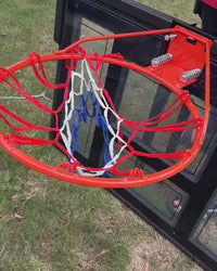 Garvee Adjustable Portable Basketball Hoop System - 5.2 to 10 ft | 44" Shatterproof Backboard & High-Intensity Base | For Kids, Youth, Adults in Backyard, Driveway, Indoor