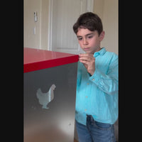 Garvee 6 Compartments Metal Chicken Nesting Boxes, Nesting Boxes, Chicken Laying Box with Roll Out Egg Collection with Vented Holes