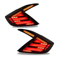 Garvee LED Tail Lights for 2016-2021 Honda Civic 10th Gen Sedan | Rear Lamps Assembly (Left + Right Pair)