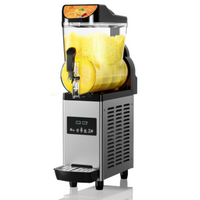 Garvee Commercial Slushy Machine 15L, Stainless Steel Smoothie Frozen Drink Maker with Self-Cleaning Mode, 450W Frozen Drink Machine, Maker Smoothie Machine for Home Party Restaurants Cafe Bars