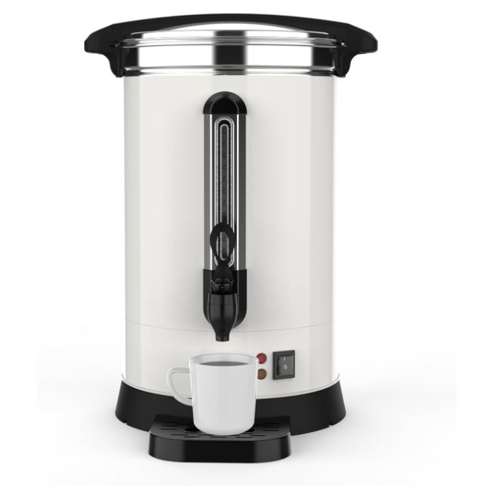 Garvee 80 Cups Coffee Urn,12L/3.2 Gallon Double Wall Commerical Coffee Maker for Buffet Catering Wedding Gathering,Large Capacity Hot Coffee Dispenser,Stainless Steel Hot Water Urn