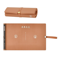 GARVEE 2-Zone Heating Food Mat - 24"X15" Warming Mat for Food Rollable Full-Surface Warmer with 6 Temp Settings & 3H Timer, Anti-Slip Heat-Insulated Pad for Meals (Orange)