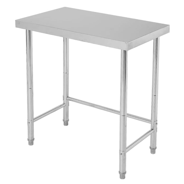 Garvee 32"L X 18"W X 35"H Stainless Steel Prep Table Commercial Utility Work Table, Open Base, Durable, Weather-Resistant, Silver