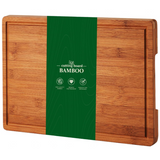 Garvee 16" x 11"Large Bamboo Cutting Board with Juice Groove and Handles Wood Cutting Board for Kitchen