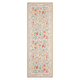 Garvee Modern Floral Washable Rug Non Slip Entryway Mat Farmhouse Accent Carpet for Laundry Room Guest Room - Coffee