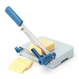 Garvee Ergonomic Manual Cheese Slicer Adjustable Thickness Stainless Steel Blade Heavy Duty Non-Slip Base Easy-Grip Handle Kitchen Cutter QD-08 B